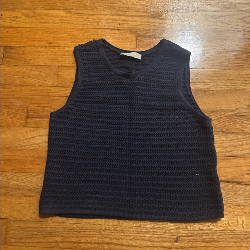 Everlane Navy Sleeveless Sweater
